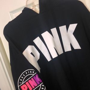 Pink crop hoodie